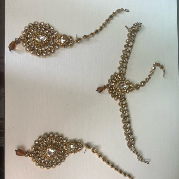 Tikka and earring set, colorful bangles - Picture 12 of 16